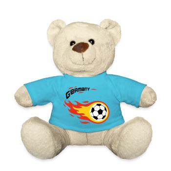 Fußball Fanshirt Deutschland Germany Komet - Teddy - Atollblau - Vorne
