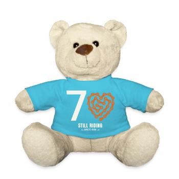 70 Jahre Fahrrad fährt immer noch Geburtstagsgeschenk - Teddy - Atollblau - Vorne