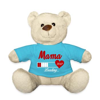 Mama Loading 2027 Herz - Teddy - Atollblau - Vorne