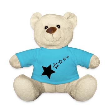 little star - Teddy Bear - atoll blue - Front