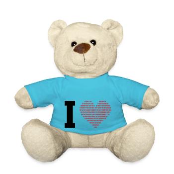 I love digital - Teddy - Atollblau - Vorne