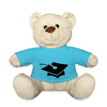 school schule lernen teacher lehrer pencil stift p - Teddy - Atollblau - Vorne