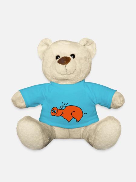 Schwein - Nounours - bleu outremer