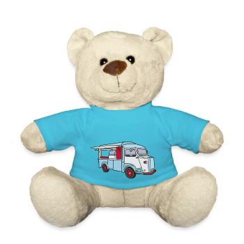Food truck c - Teddy Bear - atoll blue - Front