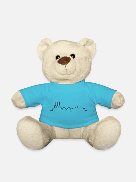 Hannover // Skyline // Silhouette // Skylineshirt - Teddy - Atollblau