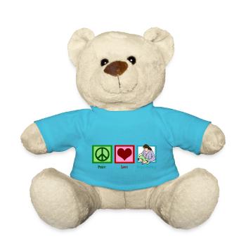 Friedensliebes-Stillen - Teddy - Atollblau - Vorne