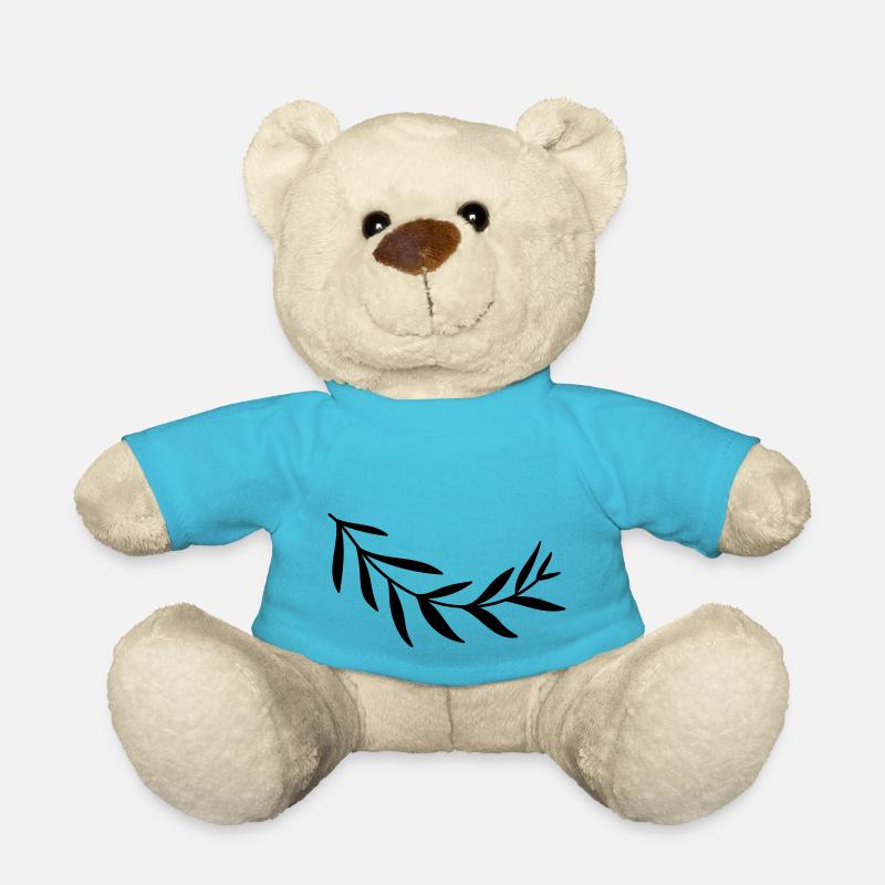 Branche branche feuille feuilles plante nature arbuste branches - Nounours - bleu outremer