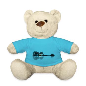 Guitar nature musician - Teddy Bear - atoll blue - Front