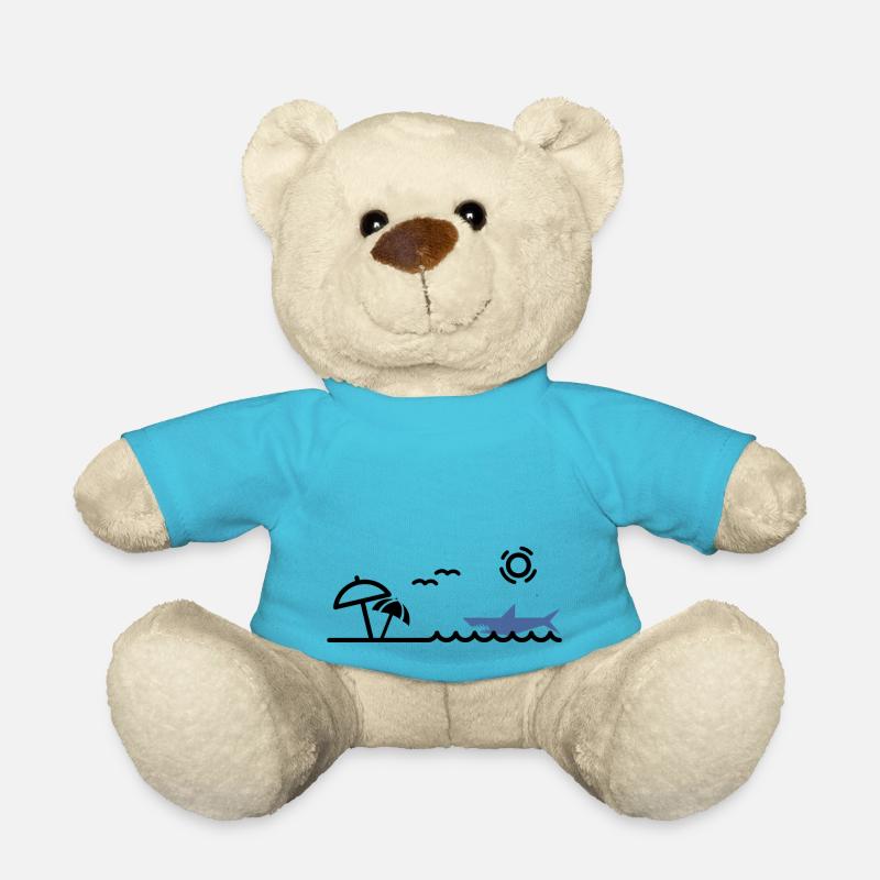 Shark - Teddy Bear - atoll blue