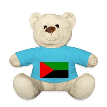 Drapeau Rouge Vert Noir Martinique - Nounours - bleu outremer - Devant