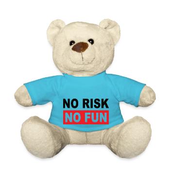 NO RISK NO FUN - Teddy Bear - atoll blue - Front
