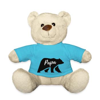 Ours ours papa papa père père fête des pères cadeau - Nounours - bleu outremer - Devant