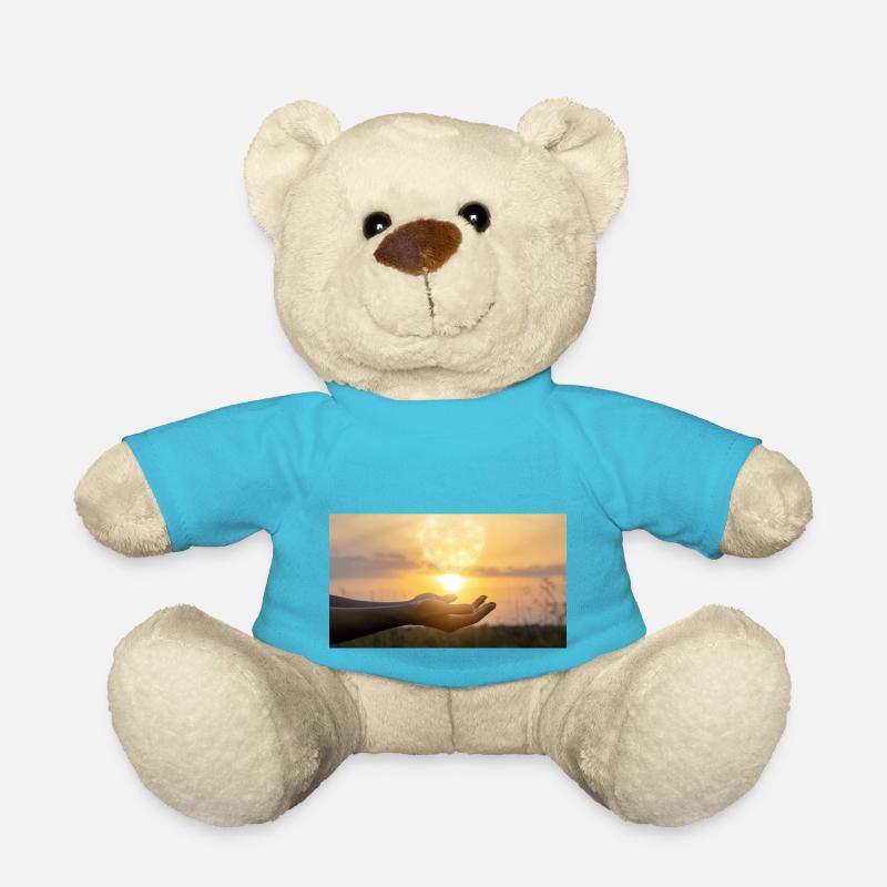 Habe Sonne im Herzen - Teddy - Atollblau