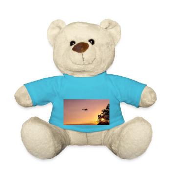 Militärhubschrauber am Himmel - Teddy - Atollblau - Vorne