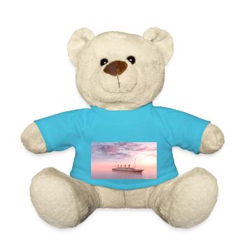 Historisches Passagierschiff Titanic auf hoher See - Teddy - Atollblau - Vorne