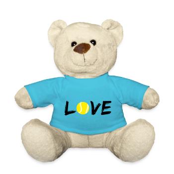 Aimer le tennis - Nounours - bleu outremer - Devant