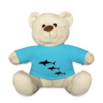 Sharks - Teddy Bear - atoll blue - Front