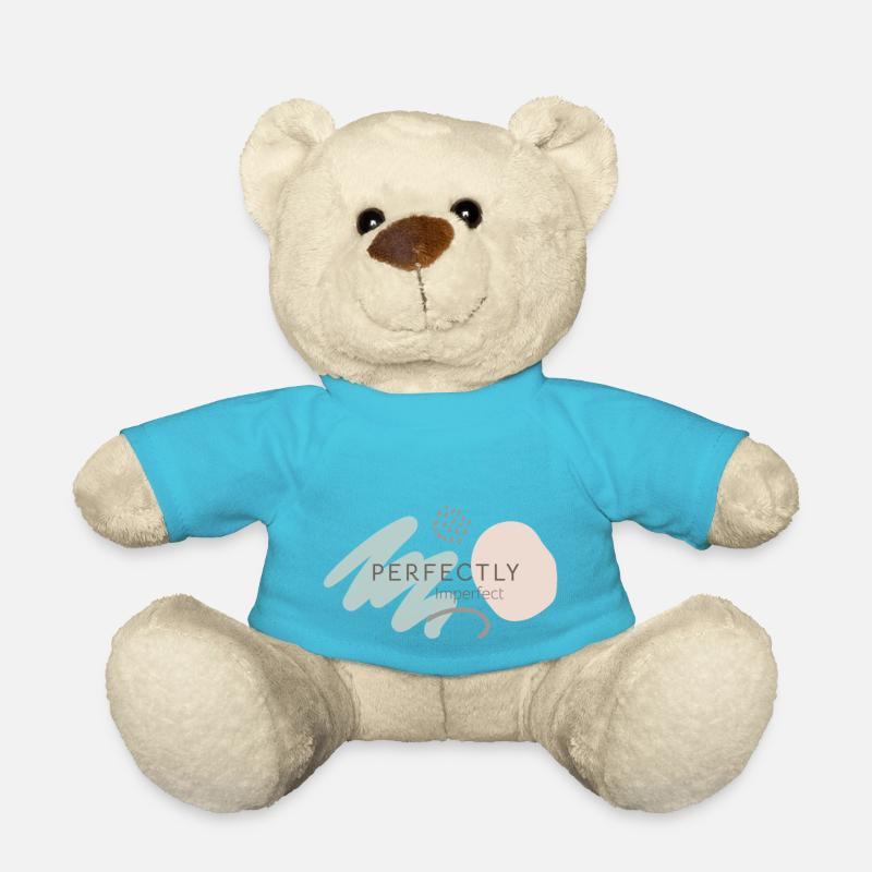 Perfekt unvollkommen lustiger Spruch Perfektionist - Teddy - Atollblau