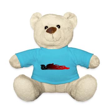 Voiture de course - Nounours - bleu outremer - Devant