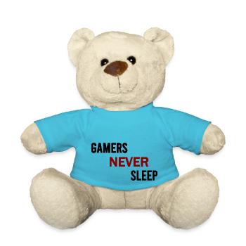 Gamers never sleep - Nounours - bleu outremer - Devant