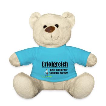 Erfolgreich sein - Kein Jammerer sondern Macher - Teddy - Atollblau - Vorne
