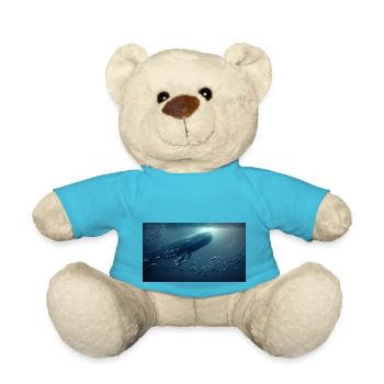 Wal und Fisch - Teddy - Atollblau - Vorne