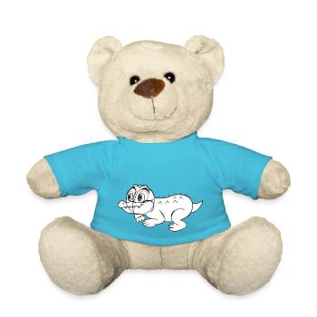 bébé crocodile - Nounours - bleu outremer - Devant