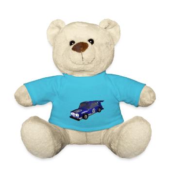 Racing car - Teddy Bear - atoll blue - Front