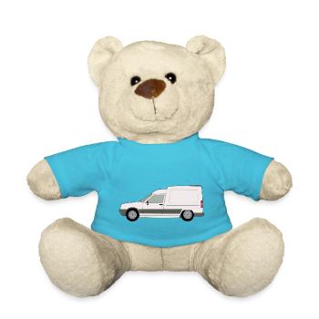 White Van French Snowy - Teddy Bear - atoll blue - Front