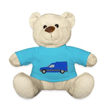 Blauer Französischer Kastenwagen - Teddy - Atollblau - Vorne