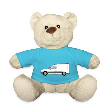 White Van French Left - Teddy Bear - atoll blue - Front