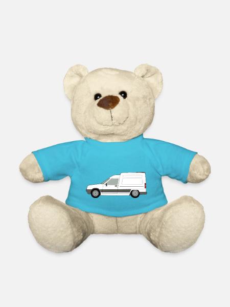 Van blanc Français Gauche - Nounours - bleu outremer