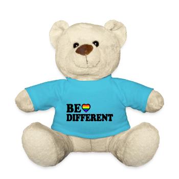 Be different - Teddy Bear - atoll blue - Front