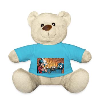 Ich brauche meinen Kaffee! - Teddy - Atollblau - Vorne