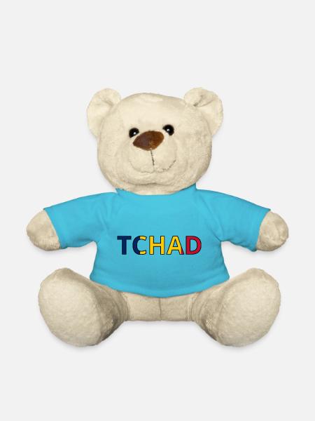 Drapeau Tchad - Nounours - bleu outremer