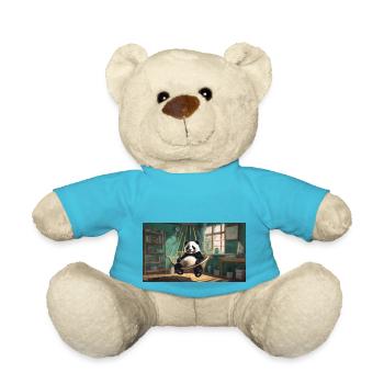 Cute animals chilling – panda chilling hammock - Teddy Bear - atoll blue - Front