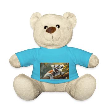Niedliche Tiere chillen – Kattis - Teddy - Atollblau - Vorne