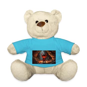 evil devil - young cute little monsters - Teddy Bear - atoll blue - Front