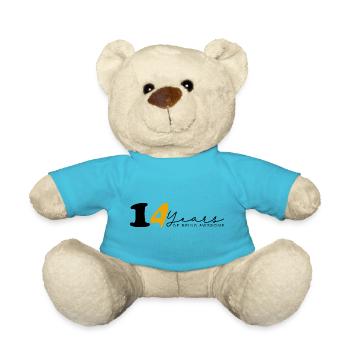 Jahrgang 2010 Lustig 14 Jahre Bday Männer Frauen - Teddy - Atollblau - Vorne