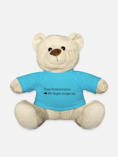 Team Prokrastination - Teddy - Atollblau