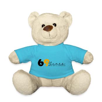 Jahrgang 1955 Lustig 69 Jahre alt Bday Männer Frauen - Teddy - Atollblau - Vorne