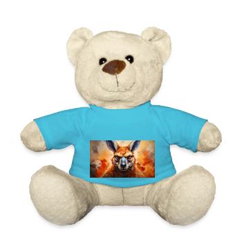 Niedliche mürrische griesgrämige Tiere - kangaru - Teddy - Atollblau - Vorne