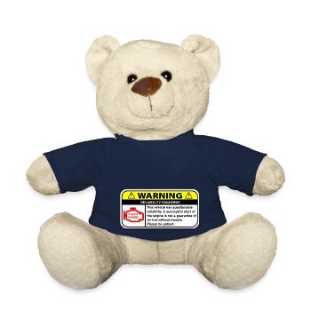 WARNING - Teddy Bear - french navy - Front