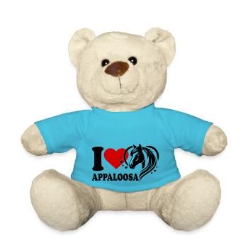J’adore le cheval Appaloosa - Nounours - bleu outremer - Devant