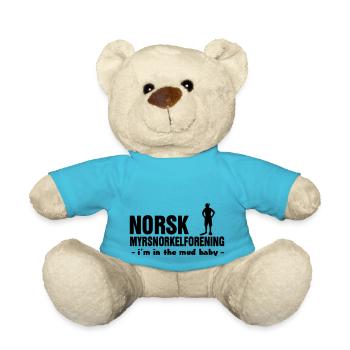 Association norvégienne de plongée en apnée dans les tourbières - Nounours - bleu outremer - Devant