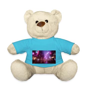Cyberpunk City4 - Teddy Bear - atoll blue - Front