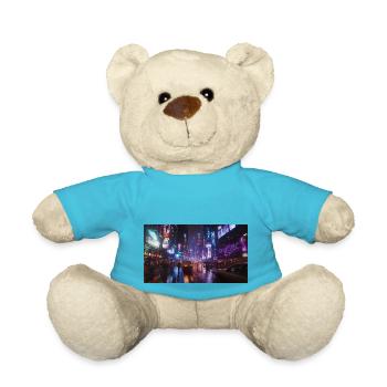 Cyberpunk City2 - Teddy Bear - atoll blue - Front