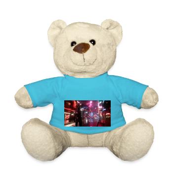 Cyberpunk Stadt3 - Teddy - Atollblau - Vorne