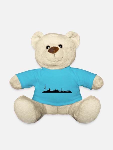 Hannover // Skyline // Silhouette // Skylineshirt - Teddy - Atollblau