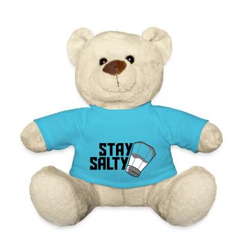 Stay Salty logo - Teddy Bear - atoll blue - Front